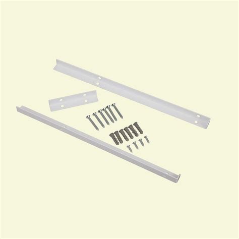 closetmaid selectives 14 in. white metal shelf bracket support kit|ClosetMaid 2854 shelftrack 16 inch.